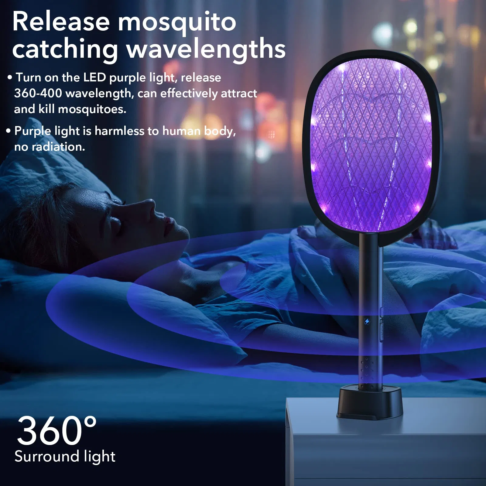 Hot Sale ODM Electric Fly Bug Zapper USB Rechargeable Mosquito Killer