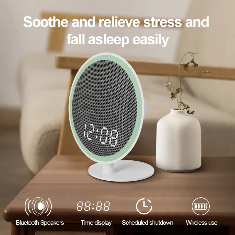 Машина белого шума с ночником и часами для сна