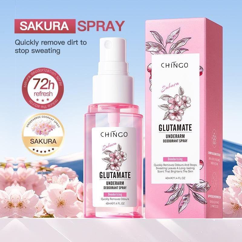 Underarm Antiperspirant Long-Lasting Fragrance Sakura Refreshing Deodorant Spray