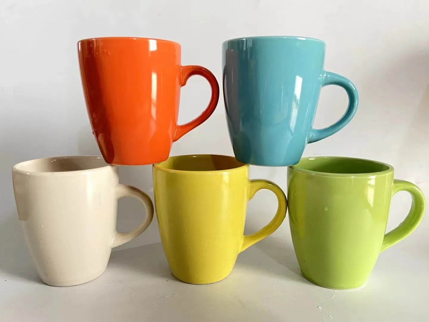 Color Glaze Mug Stoneware Custom Handleless Ceramic Glazed Mug