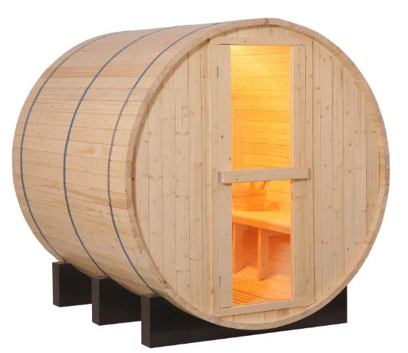 Wholesale Round Barrel Red Cedar Sauna Room Apartment Sauna Room Villa Sauna Room
