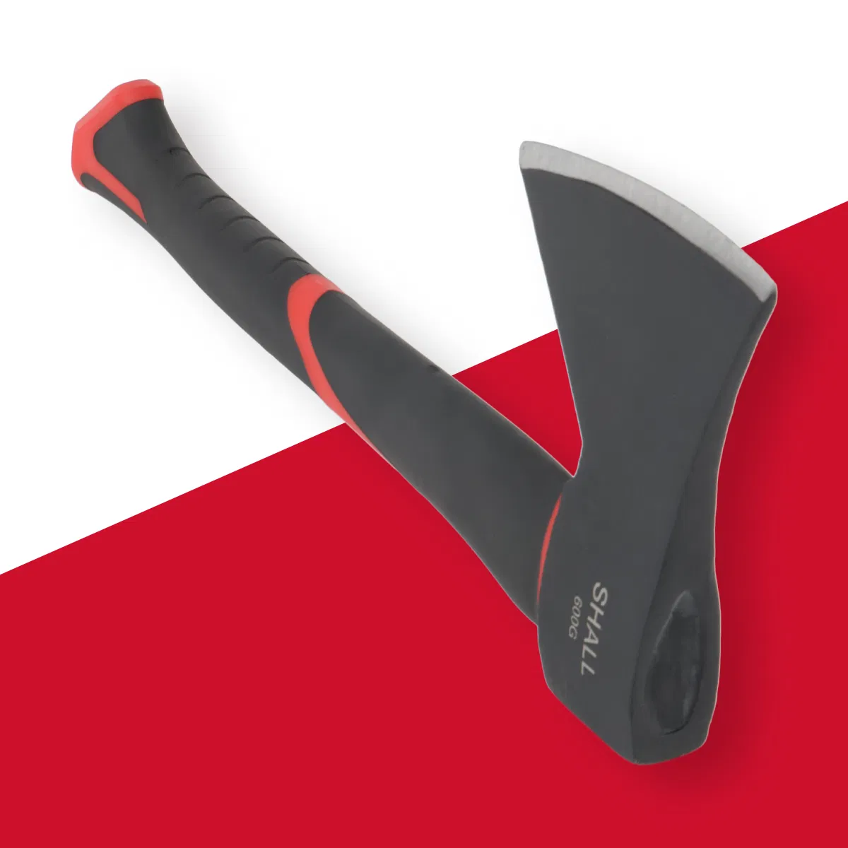 Hatchet Axe with Steel and Plastic Fiberglass Handle 600g Head Weight Heat-Treated Blade, Anti-Slip Grip, Perfect for Camping