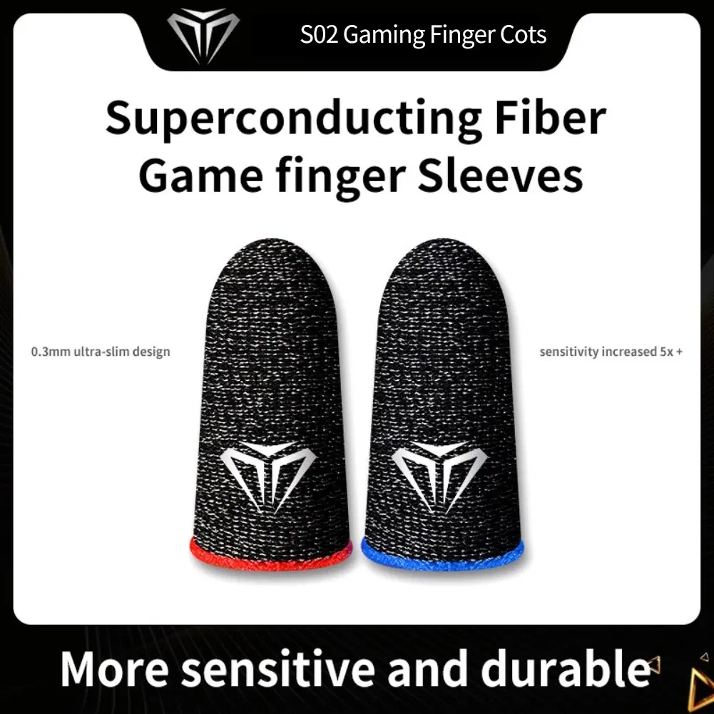 Breathable Sweat-Proof Phone Gaming Gloves Anti-Sweat Fingertips Touch Screen Finger Sleeves