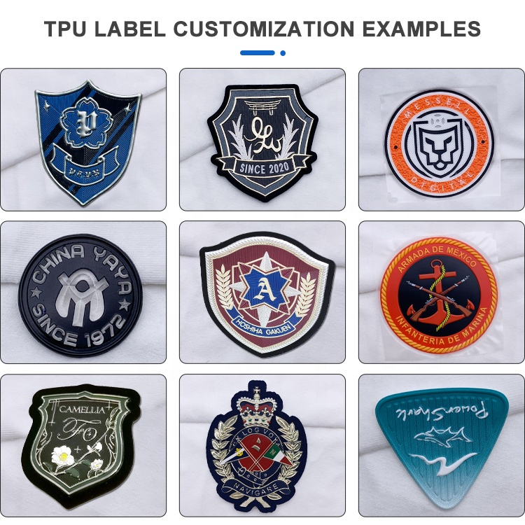 Нашивки ТПУ 3D с логотипом для одежды и аксессуаров