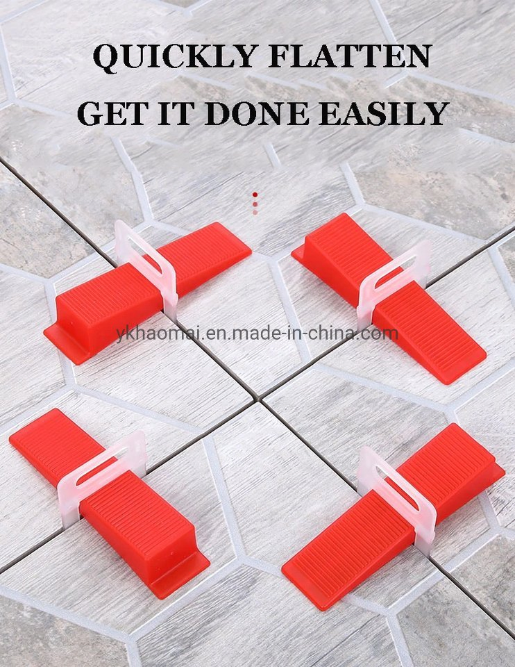 Newest Good Selling Tile Leveler 1.0mm/1.5mm/2.0mm/3mm Quick Installation Clip Plastic Spacer Tile Leveling System