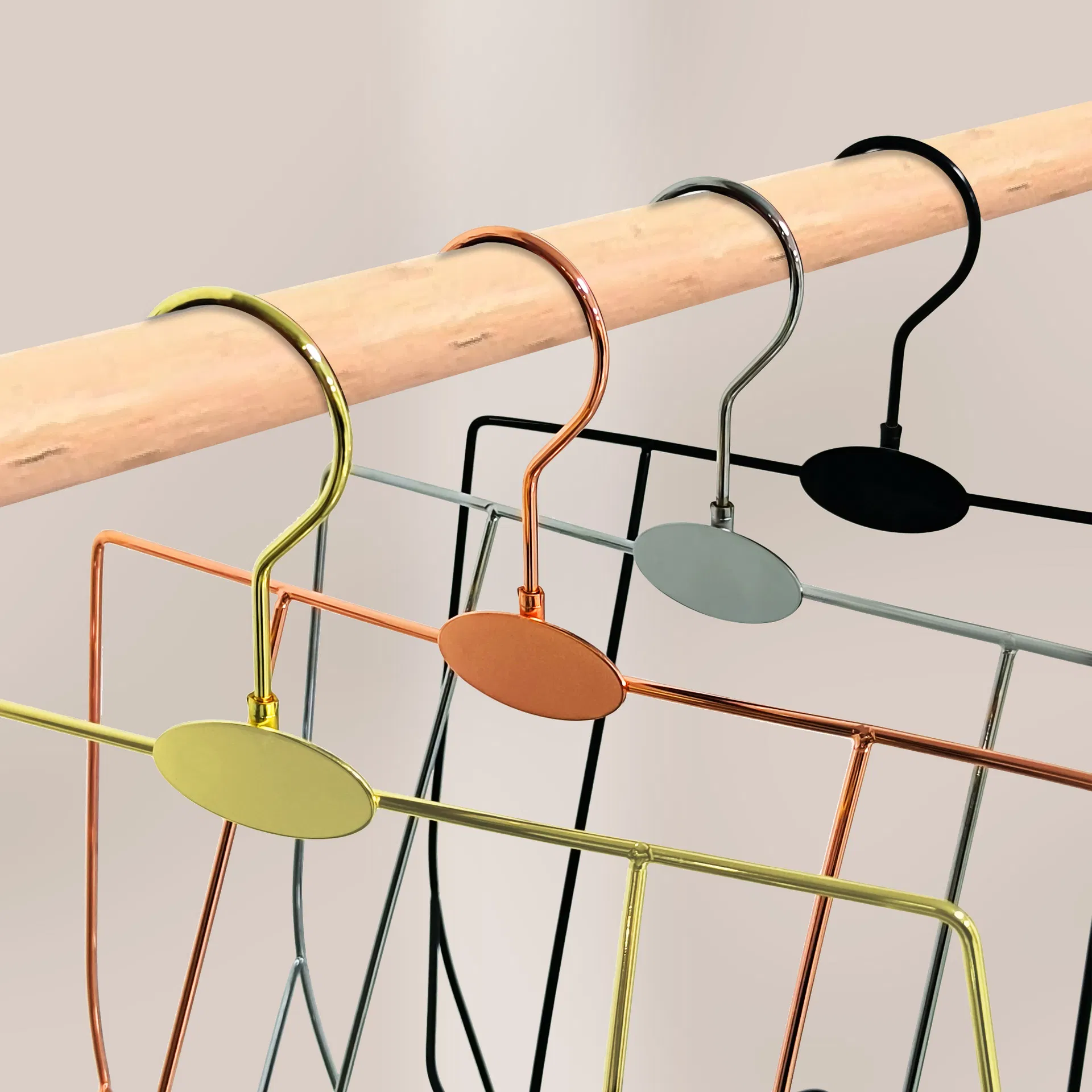 Rose Gold Silver Color Children Size Metal Twistable Swimwear Swimsuit Kid Bikini Hanger