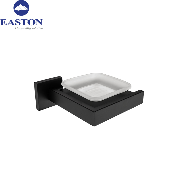 Wholesale Hotel Bathroom Black Wall Mounted Towel Rack