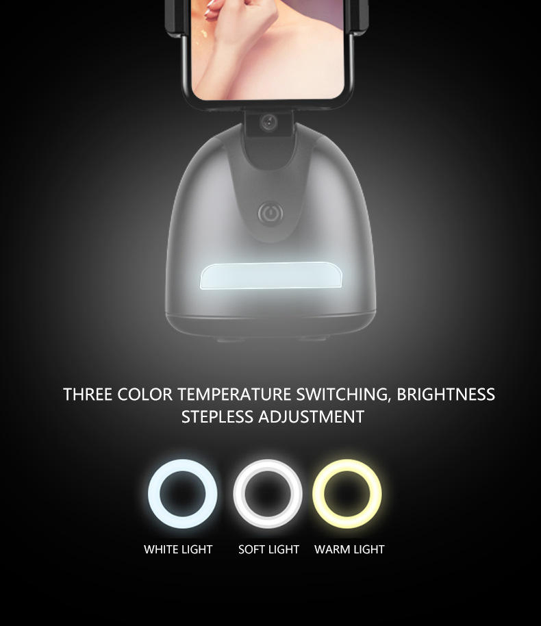 Smart Selfie Stick 360 Rotation Shot Tripod Phone Holder Gimbal Stabilizer for Auto Face Tracking Shooting