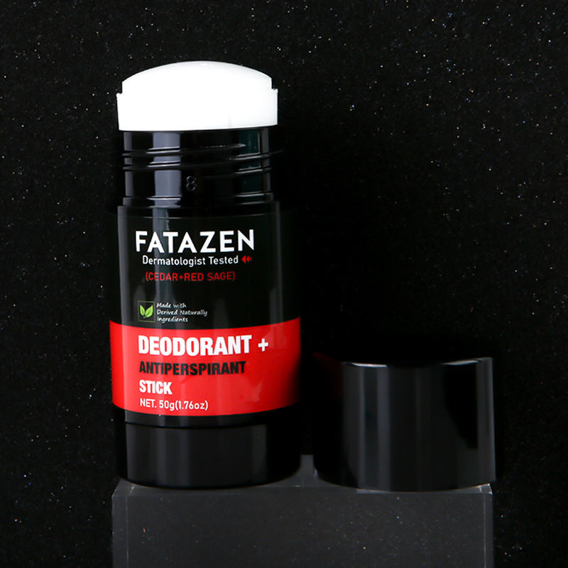 Fatazen Hot Selling Herbal Deodorant Antiperspirant Stick Natural Vegan Cedar Red Sage Fragrance Deodor Balm Deodorant Stick