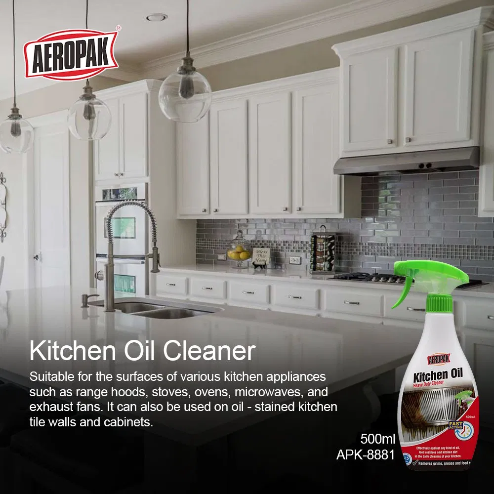500ml Kitchen Degreaser Disposable Grease Remover Detergent Liquid Cleaning Agent in Spray
