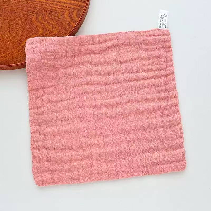 Whole Sale Solid 100% Muslin Cotton Baby Bibs Soft Square Shape Baby Drop Bibs