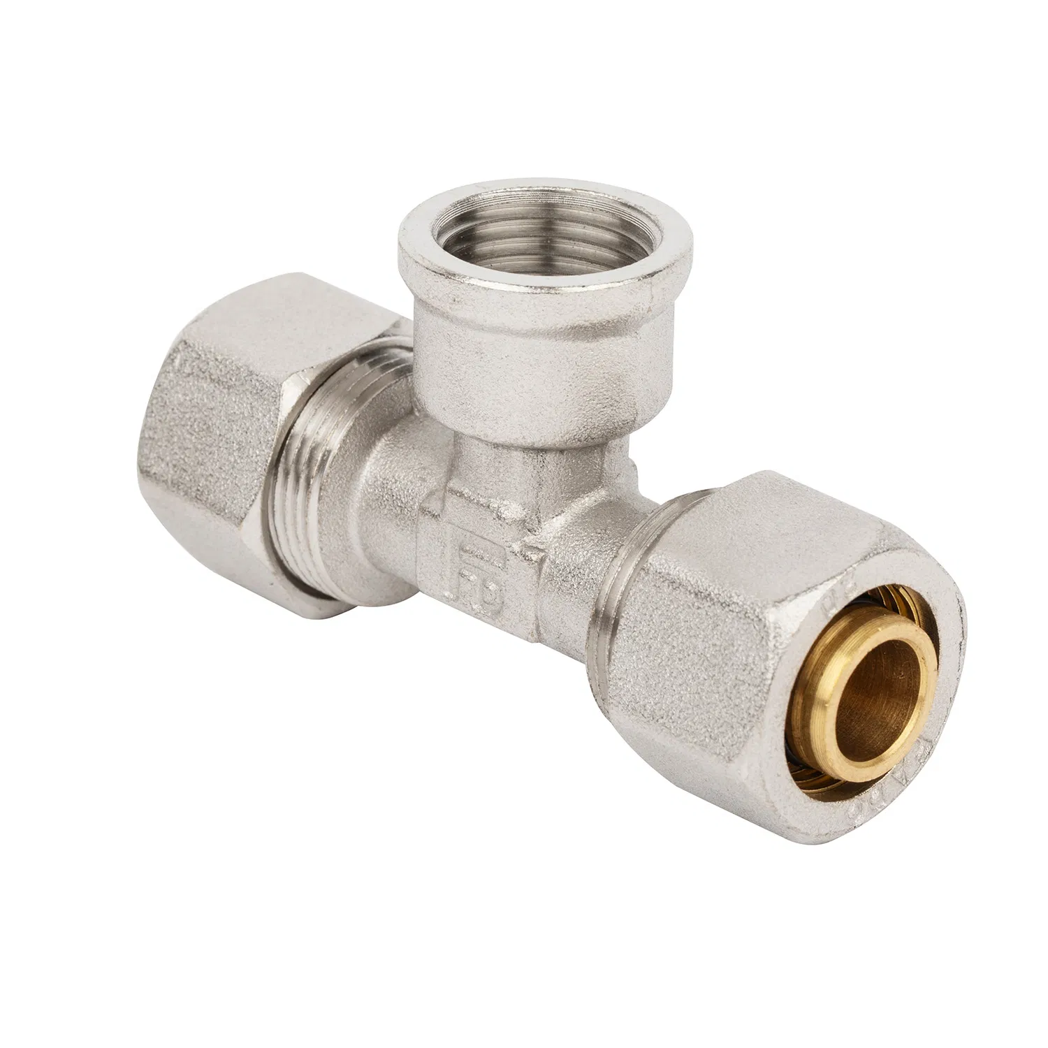 China Manufacturer Unf/ISO/SAE Tee Brass Compression Pipe Fittings