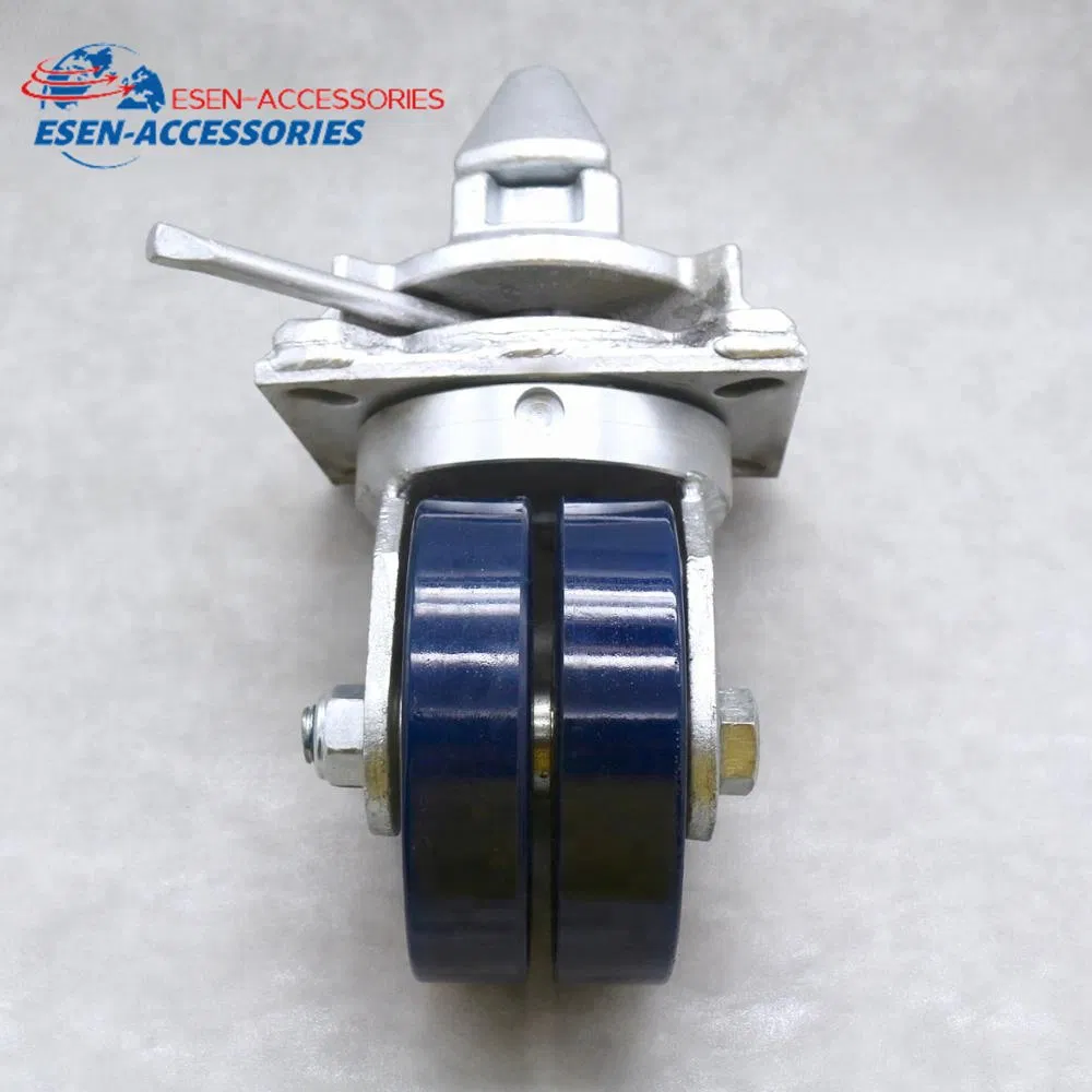 Heavy-Duty Double Wheel Caster for Shipping Containers, 6 Inch