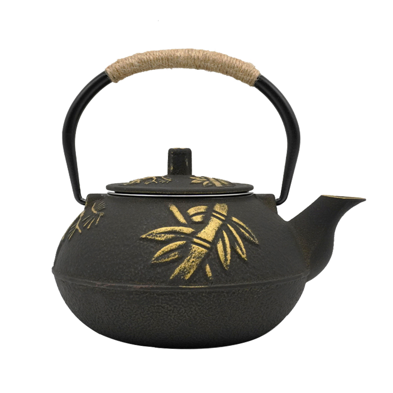Чайник из чугуна с эмалью 900 мл, с кастомизацией