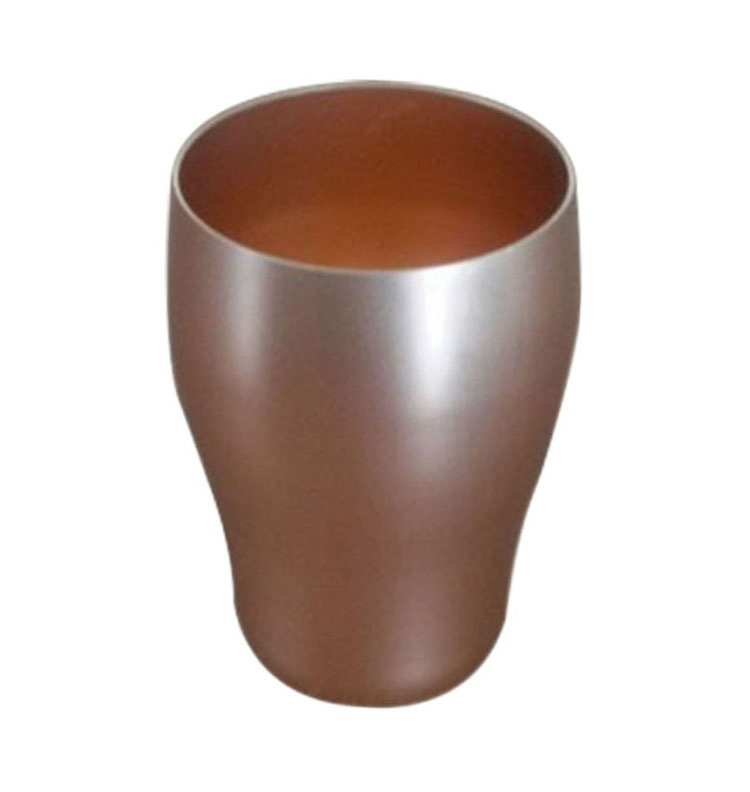 Hot Food Grade Shaped Aluminium Wine Cups Creative Quick Frozen Single Layer Drum Cups for Blue Point Brewing