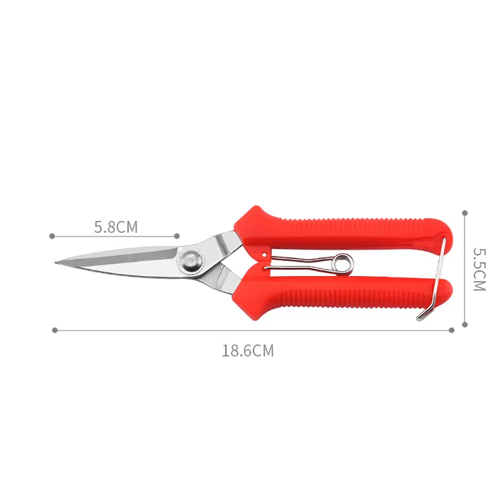 Extra Long Edge Stainless Steel Pruning Shears Sharp Scissors for Garden Ci21618