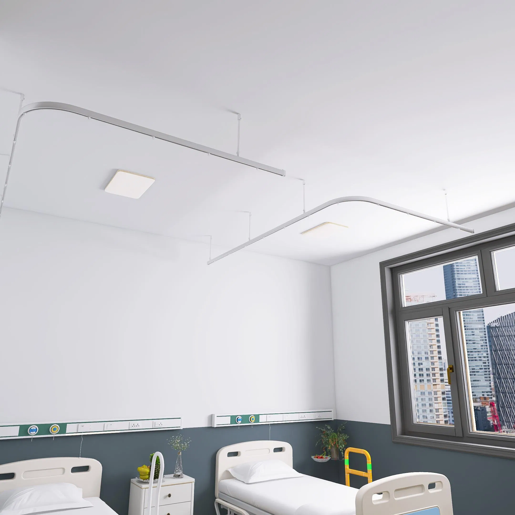 Aluminum Curved Hospital Curtain Track Hospital Tracks