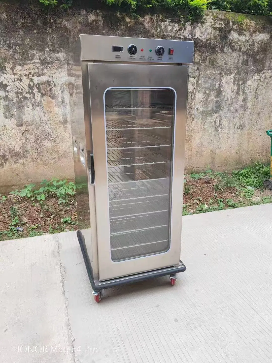 Commercial Kitchen Equipment Double Doors Electric Food Warmer Cabinet with Bwheels for Restaurants/Hotels/Banquet/Party