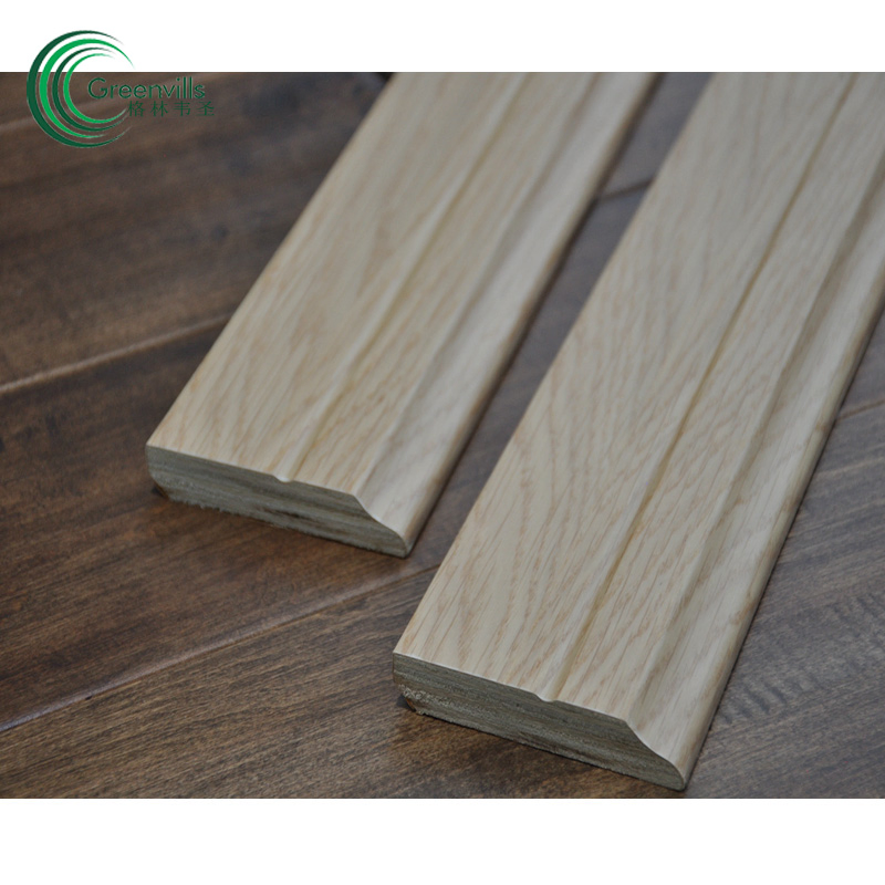Customized Color Engineered Wood Skirting with Match Flooring Color