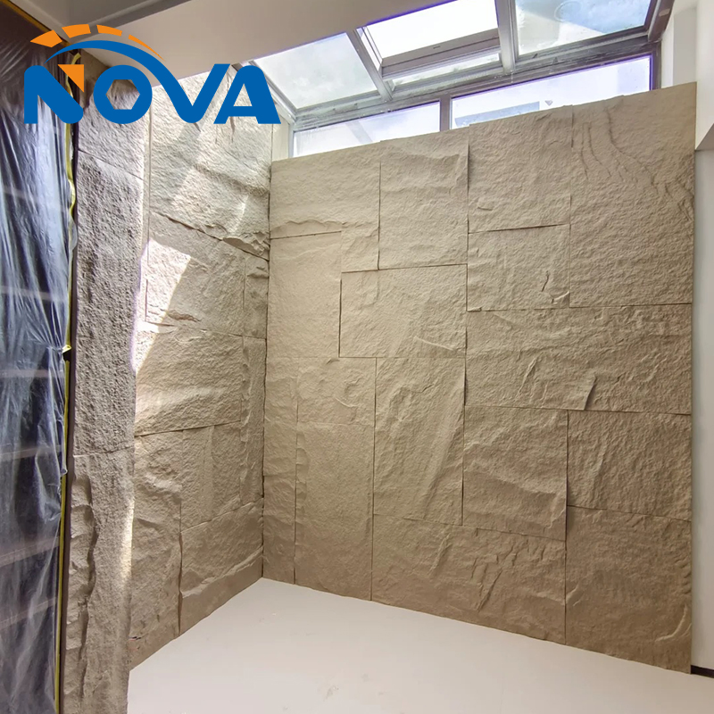 PU Stone Faux Artificial Rock Stone 3D Exterior Wall Decor Board