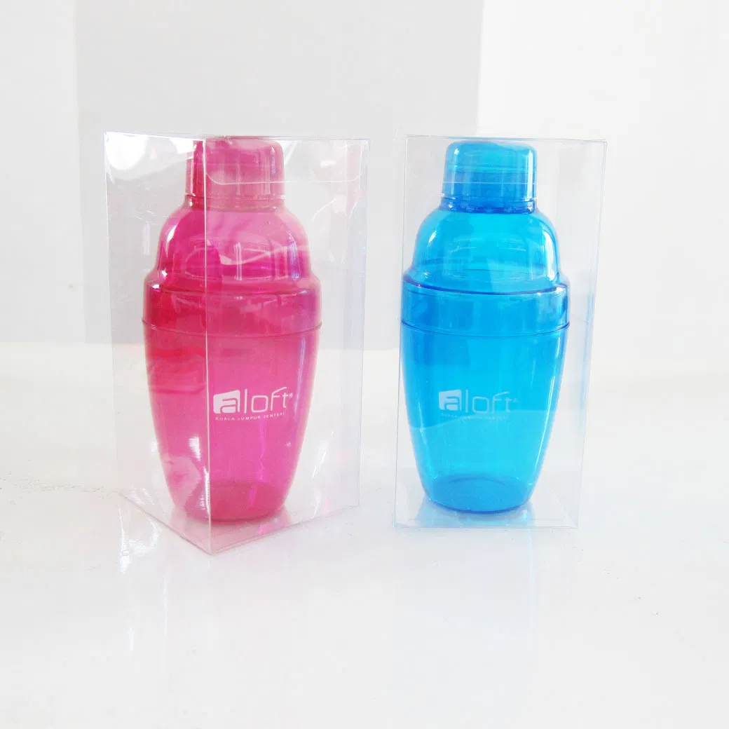 Шейкер для коктейлей пластиковый 180 мл со стрейнером