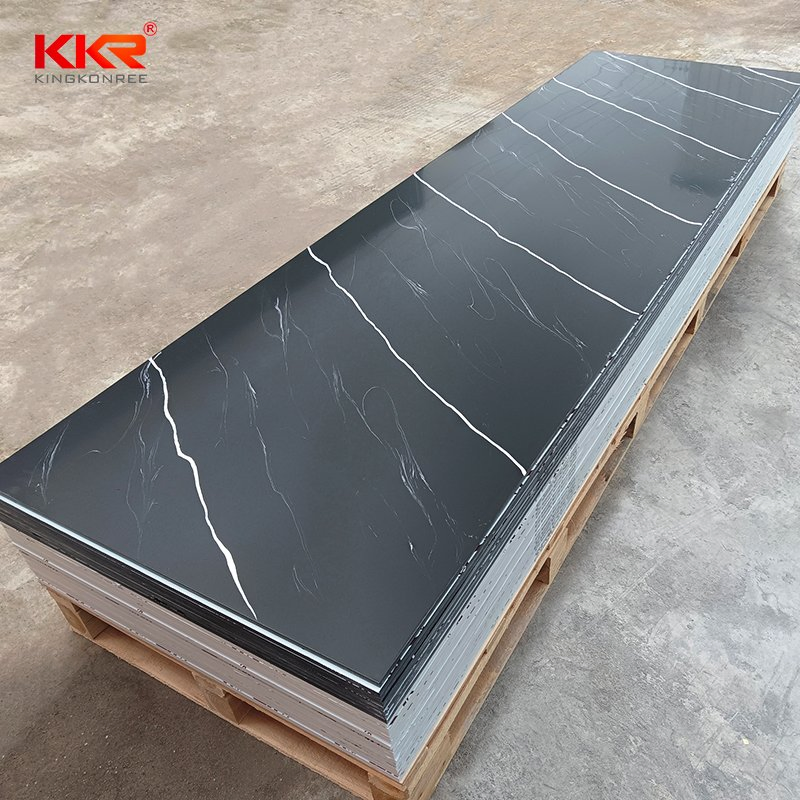 Factory Price Zero Silica Modified Acrylic 6-30mm Worktops Tabletop Solid Surface Sheet Marble Texture Artificial Engineered Stone Panel