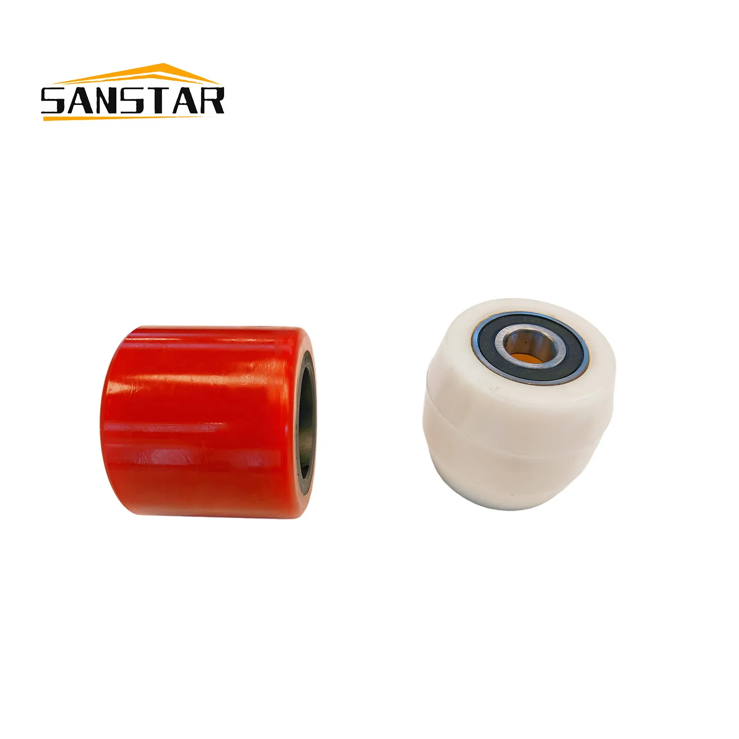 Solid Nylon Hand Pallet Truck Wheels 75X90 High Wear Resistance