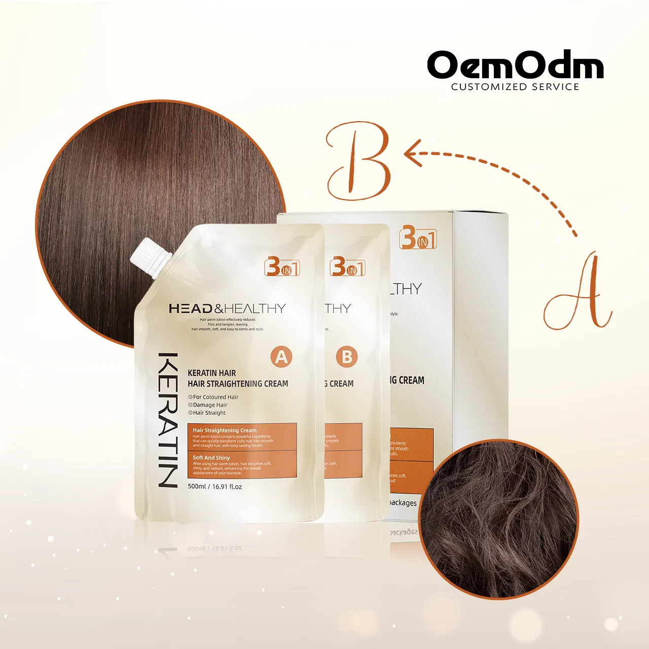 Luxurious Hair Straightening Treatment with Brazilian Keratin for All Hair Types