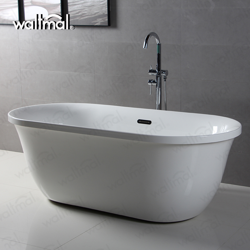 Портативная акриловая ванна овальная Waltmal