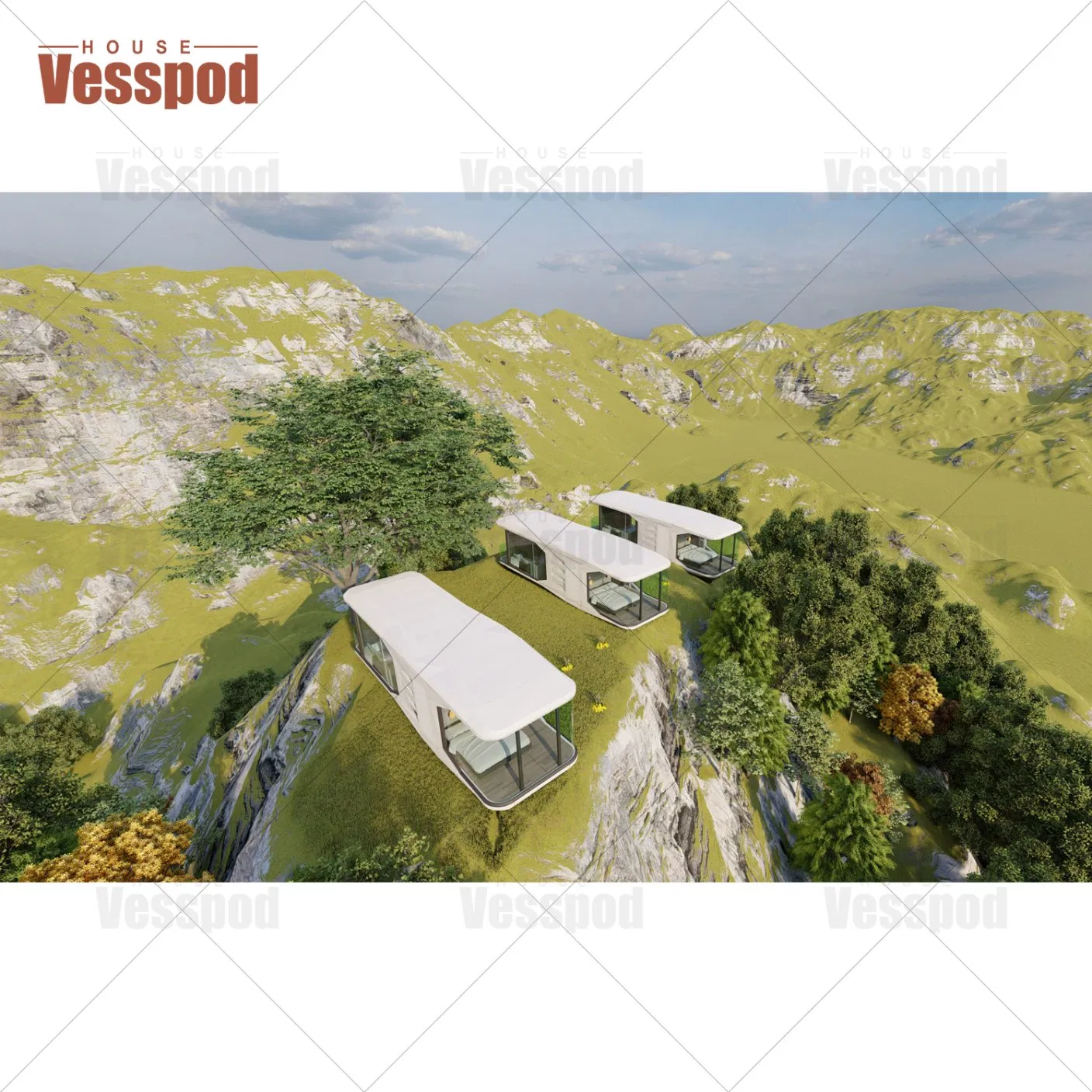 Converted to Houses C70 Capsule House Peru Prefab House Africa