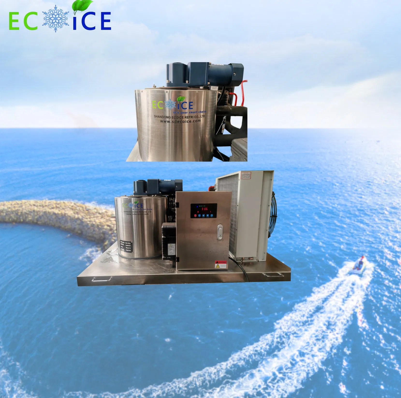 5ton Flake Ice Machine Flake Ice Maker with Ice Storage for Fish Competitive Price