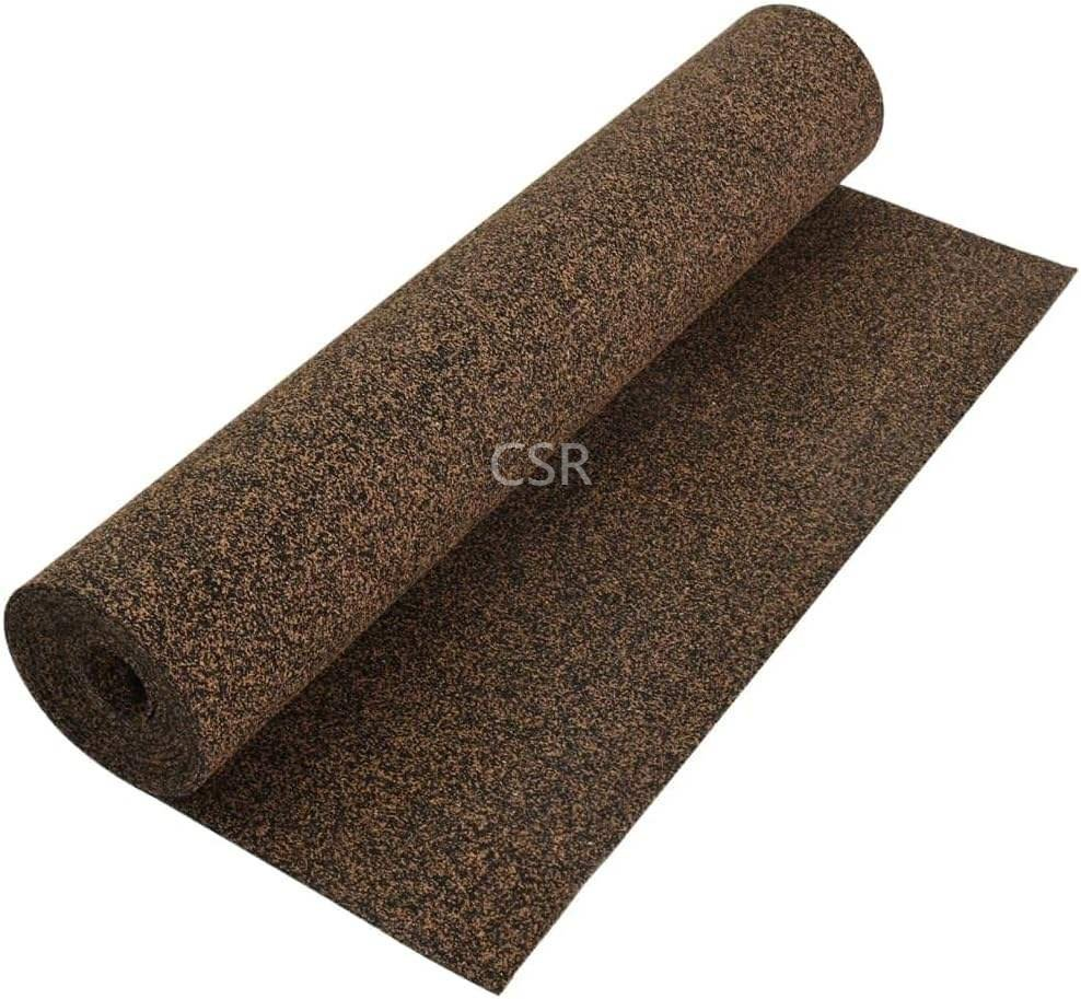 3mm Soundproof Underlay Acoustic Floor Underlayment Cork Rubber Isolation Roll for Hotel Rooms