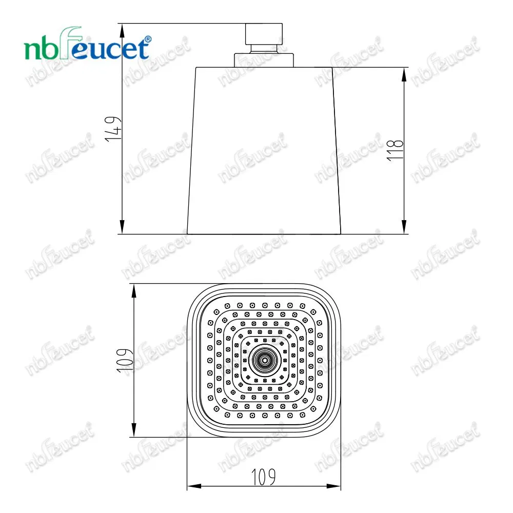 Sanitary Ware ABS Fresh Plastic Chrome Plated Shower Head