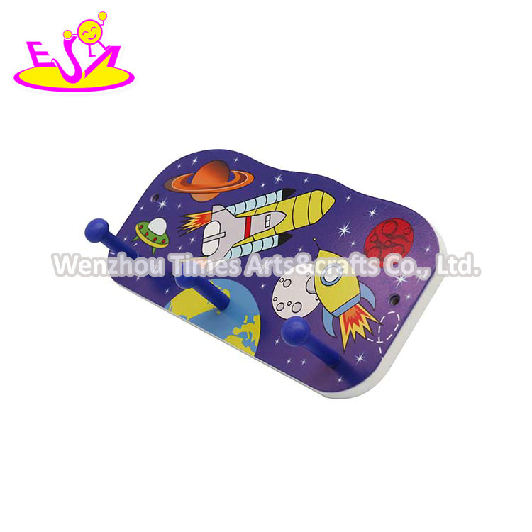 Hot Selling Wall Decor Wooden Wall Coat Hanger for Kids W09b113