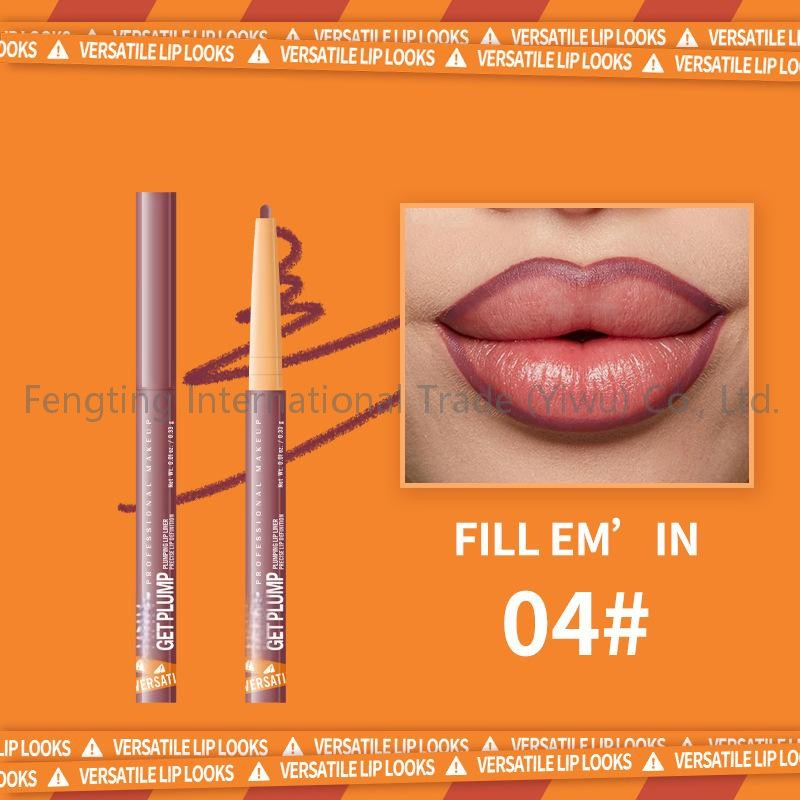 2025 New Design Wholesale Vegan Natural Nude Pink Lip Pencil Makeup Brand Vegan Private Logo Lip Liner