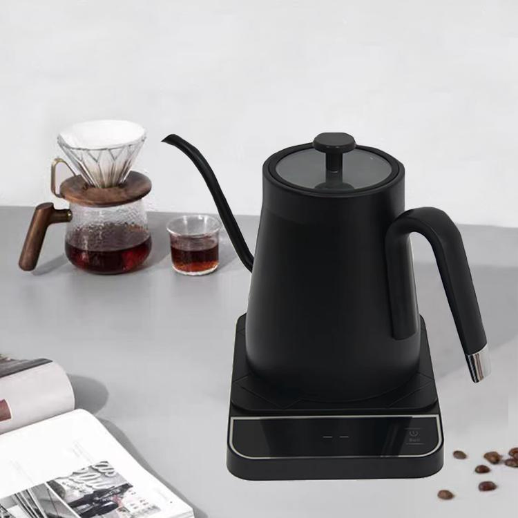 Pour Over 90degree Gooseneck Kettle Adjustable Temperature Stainless Steel Body Smart Portable Electric Kettles for Household
