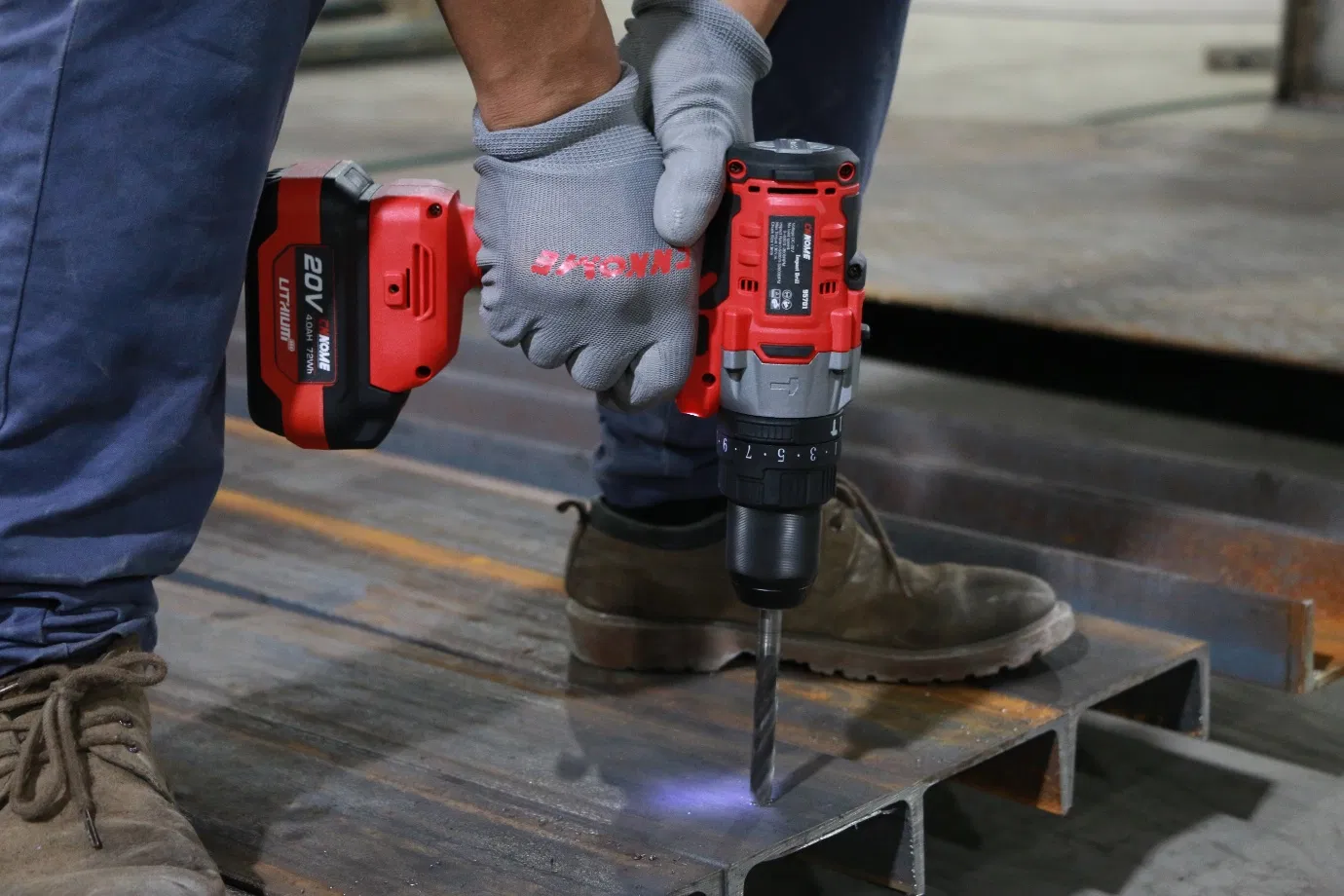 Аккумуляторная дрель-шуруповерт 20V с двумя скоростями