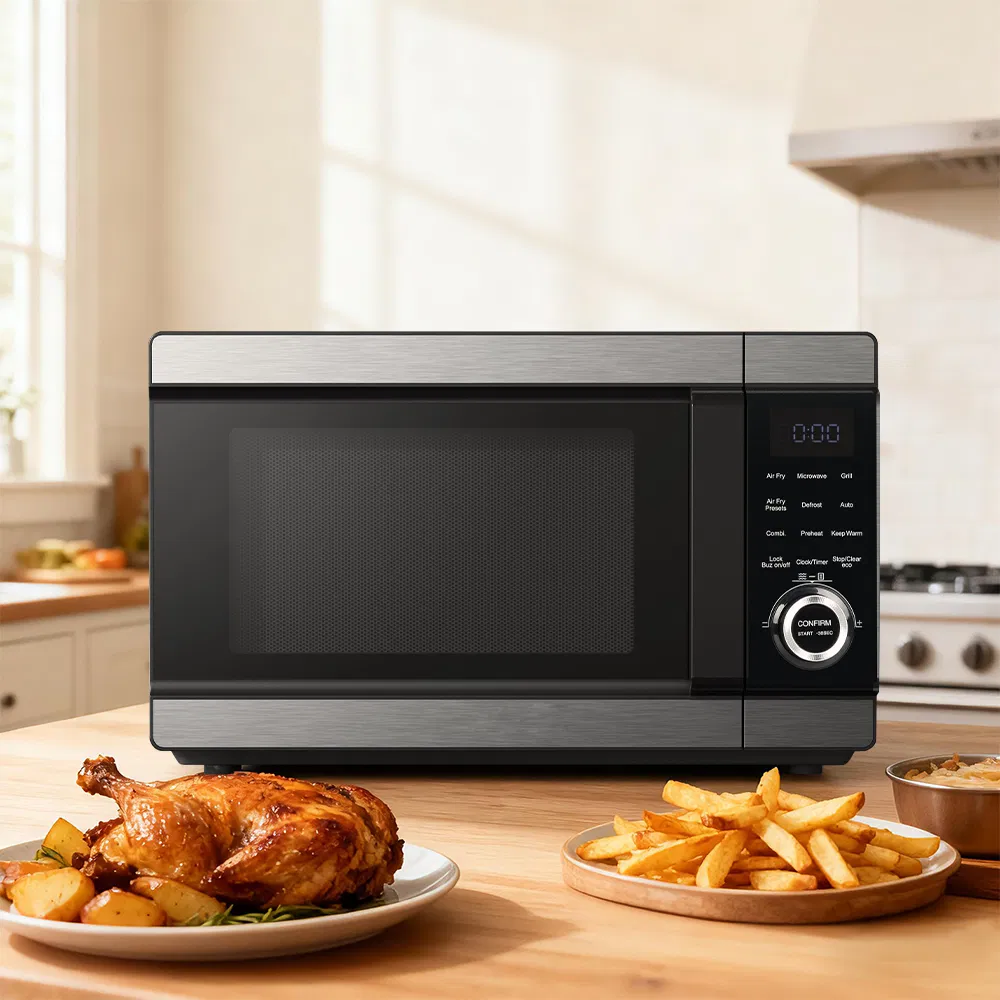 28L Micro Wave Counter Top Air Fryer Grill Combi Smart Electric Microwave Oven