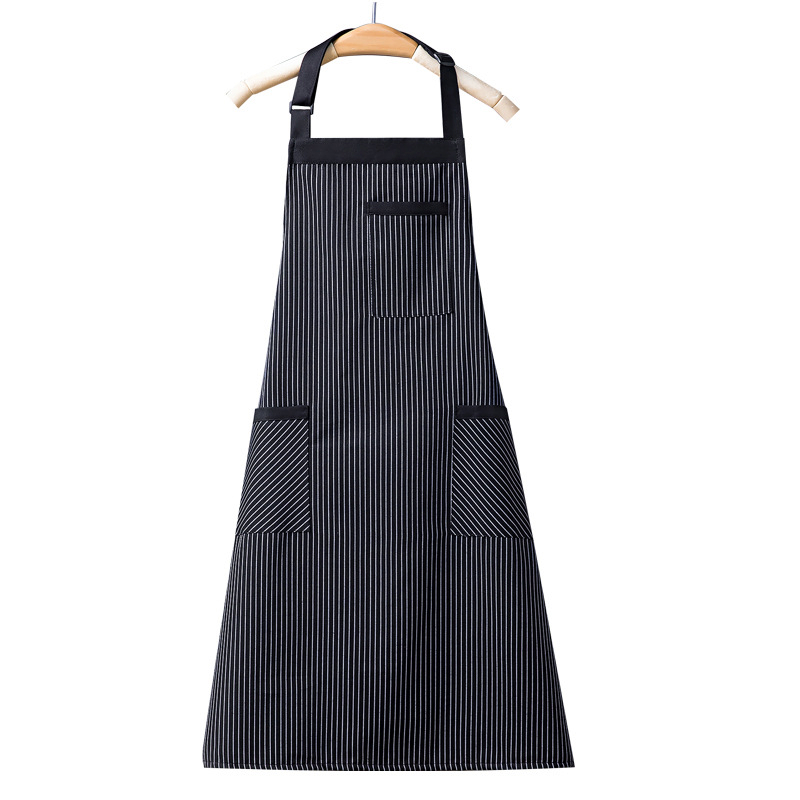 Custom Logo Cotton Mom and Kids Matching Women Kitchen Cleaning Waitress Barbeque Cafe Aprons Pockets
