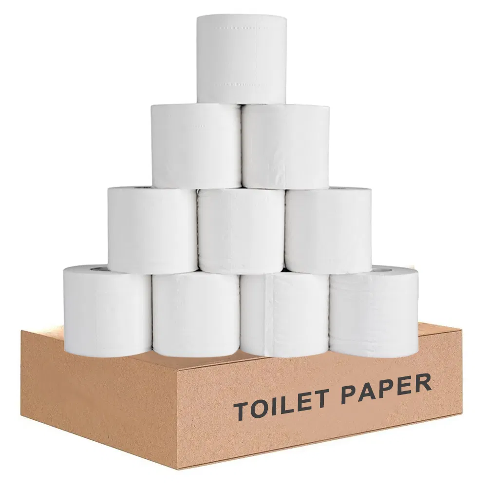 Custom Logo Eco Friendly Water Soluble Toilet Paper 1 Layers Tissue Roll Disposable 2ply Toilet Paper