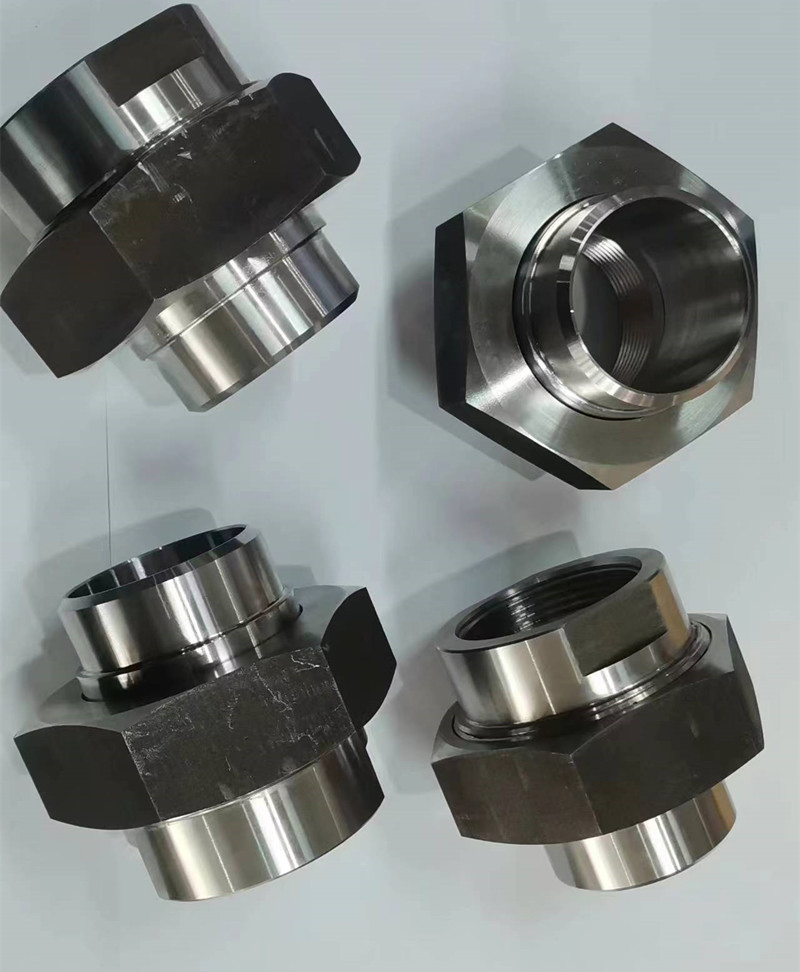 Inside Thread Conical Tightened Welding End Union with Parallel Bsp Thread