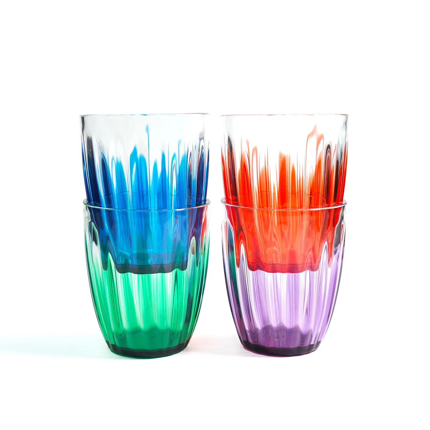 Vibrant Color Acrylic Tumbler Food Safe 13oz Plastic Cup for Home Bar