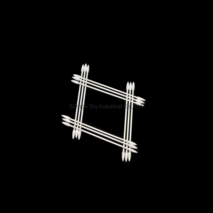 Cleanroom Industrial Double Pointed Head Cotton Swabs for Cleaning Electronic Parts