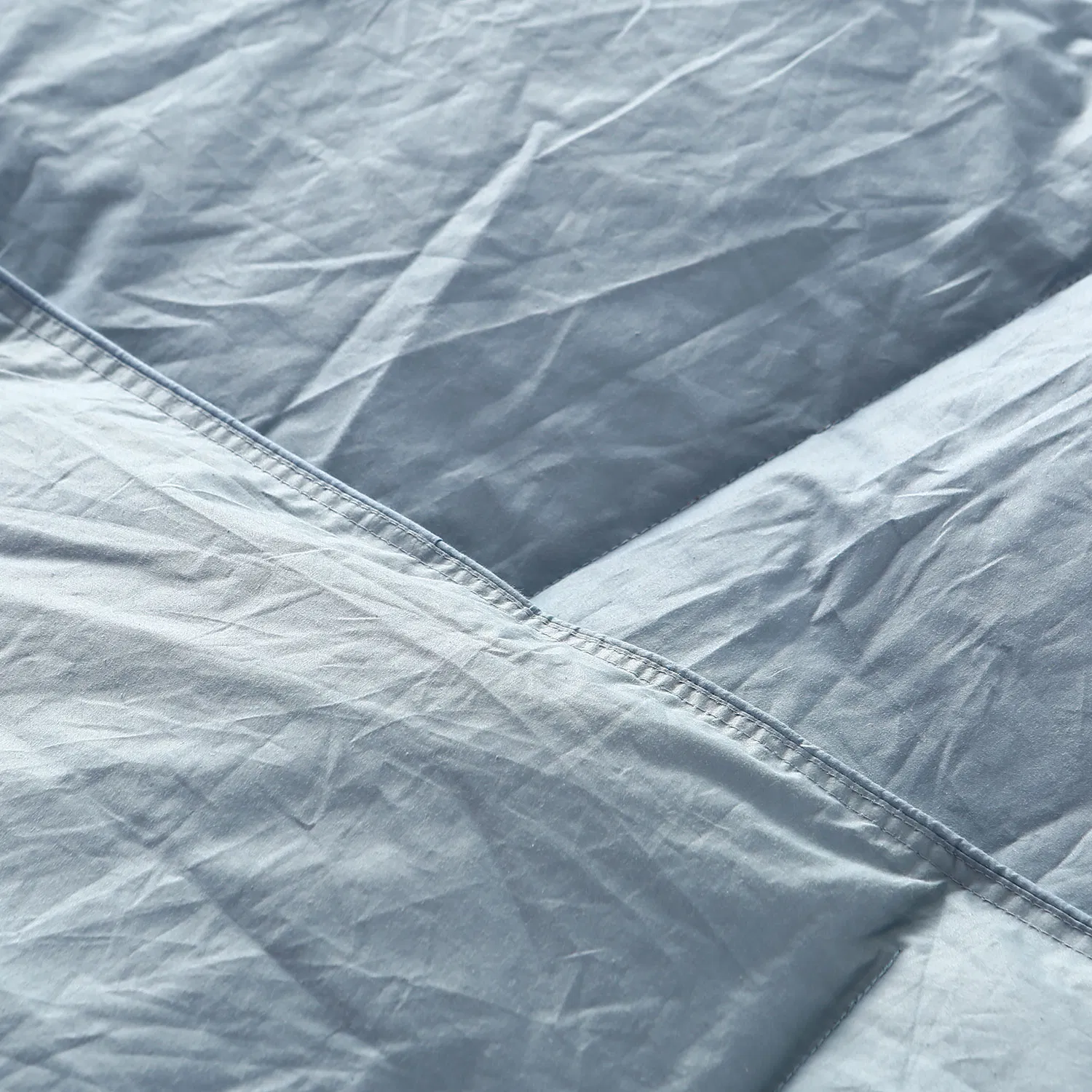 Home Hotel Bedding Blue Cotton Cover 50% White Duck Down Comforter