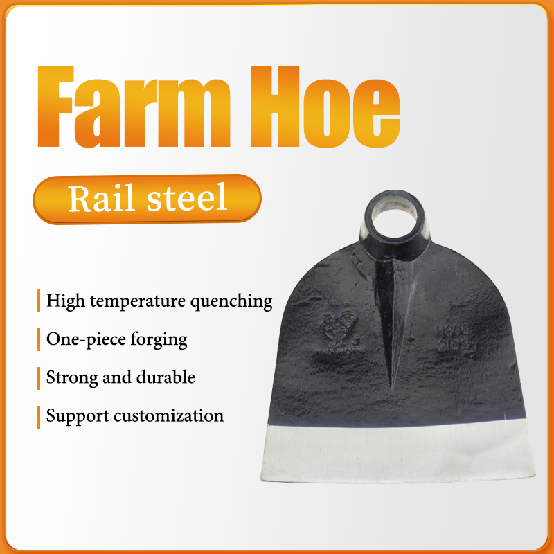 Hoe with Handle Steel Long Folk Hoe for Farming 2lb Farm