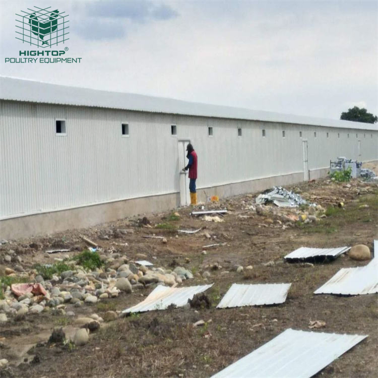 Fireproof Heat Insulation Prefab Light Steel Hen House for chicken