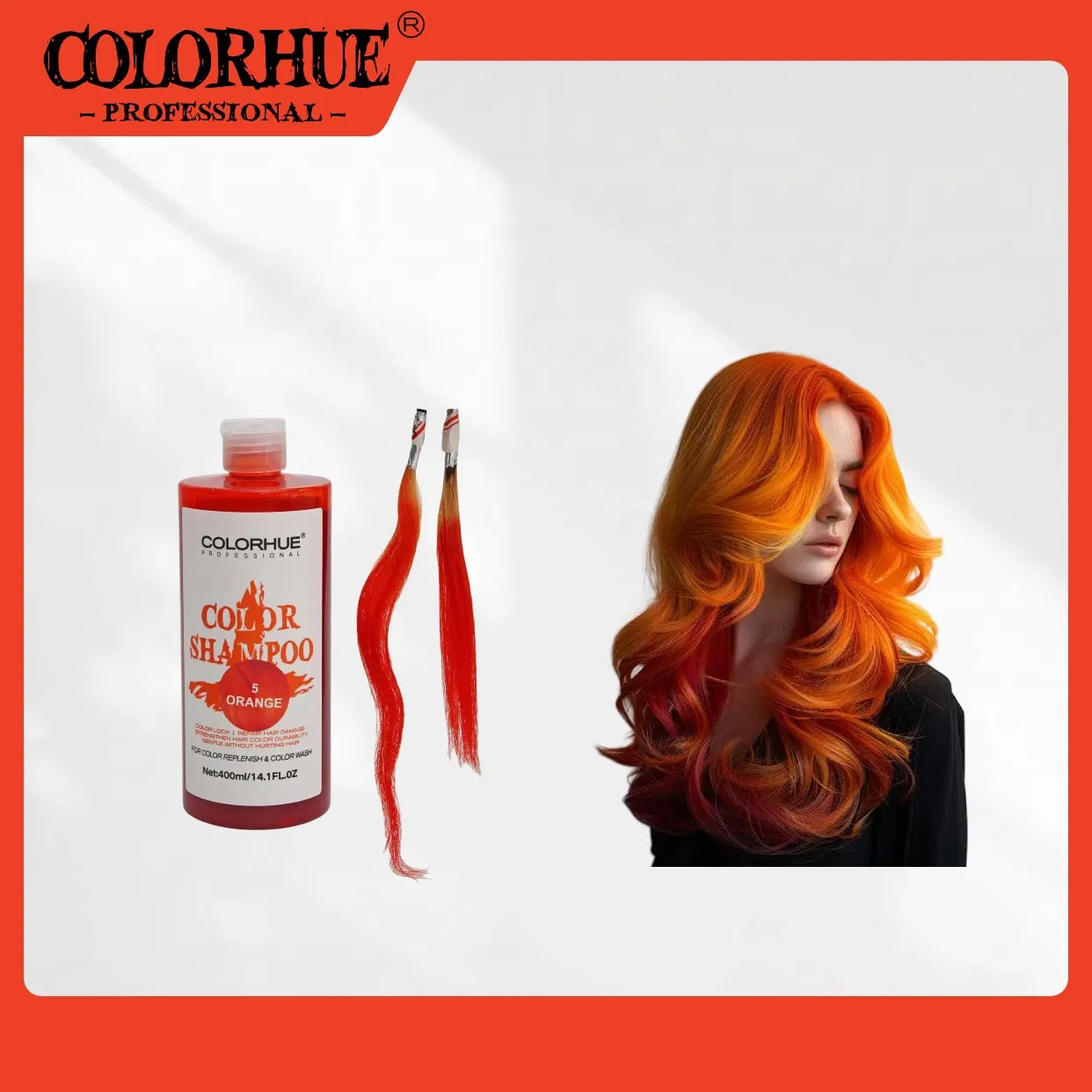Semi-Permanent Hair Color Wash Shampoo with 20 Colors for Hair Color Changing