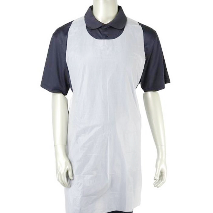 CE Biodegradable Apron with Sleeveless Disposable Protective Plastic PE Apron