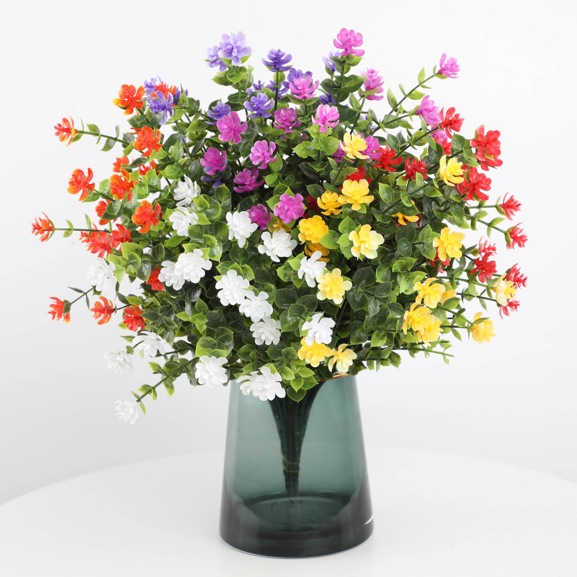 Эвкалипт искусственный камелия GY003 УФ-стойкие