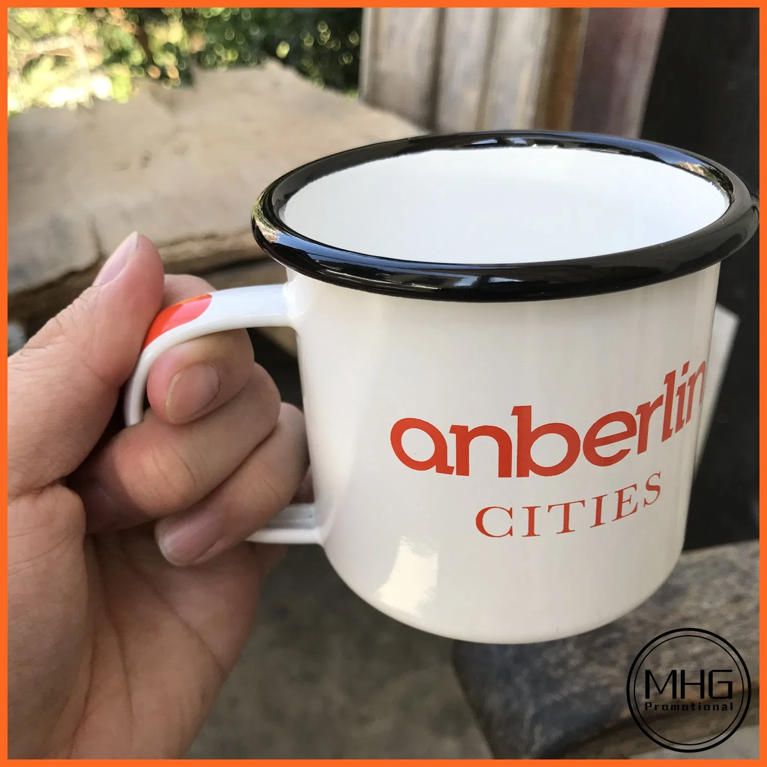 Customized Print Design Enamel Mugs Promotional Mugs